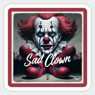 Sad Clown Sticker